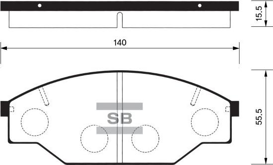 FI.BA FBP1121 - Комплект спирачно феродо, дискови спирачки vvparts.bg