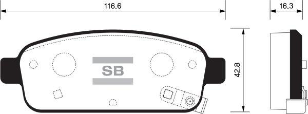 FI.BA FBP1363 - Комплект спирачно феродо, дискови спирачки vvparts.bg