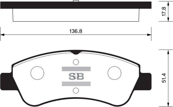 Opel 425221 - Комплект спирачно феродо, дискови спирачки vvparts.bg