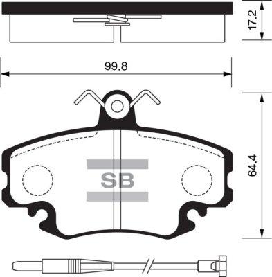 FI.BA FBP1243 - Комплект спирачно феродо, дискови спирачки vvparts.bg