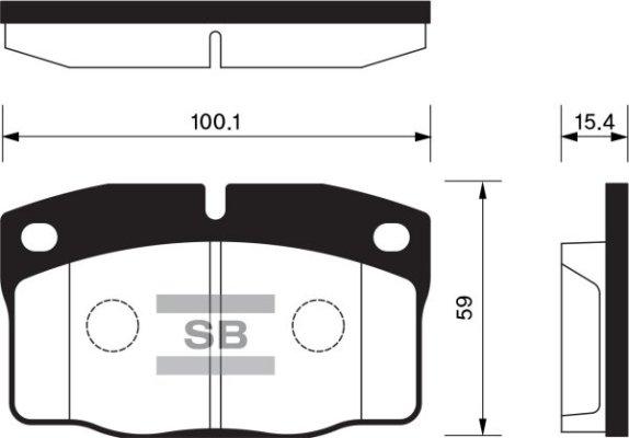 FI.BA FBP1258 - Комплект спирачно феродо, дискови спирачки vvparts.bg