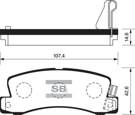 FI.BA FBP1208 - Комплект спирачно феродо, дискови спирачки vvparts.bg