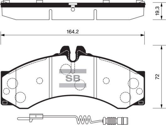 FI.BA FBP1277 - Комплект спирачно феродо, дискови спирачки vvparts.bg