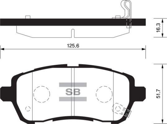 FI.BA FBP2113 - Комплект спирачно феродо, дискови спирачки vvparts.bg