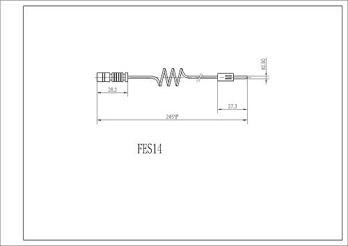 FI.BA FES14 - Предупредителен контактен сензор, износване на накладките vvparts.bg