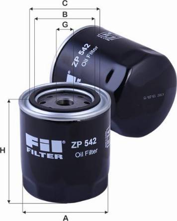 FIL Filter ZP 542 - Маслен филтър vvparts.bg