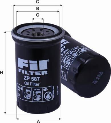 FIL Filter ZP 587 - Маслен филтър vvparts.bg