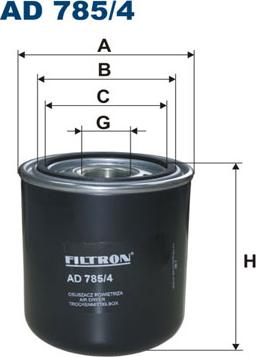 Filtron AD785/4 - Пълнител-изсушител на въздуха, пневматична система vvparts.bg