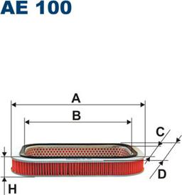 Filtron AE100 - Въздушен филтър vvparts.bg