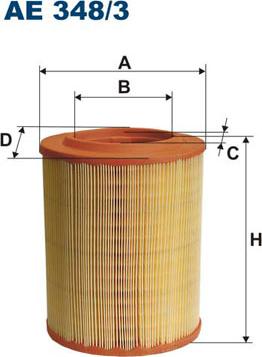 Filtron AE348/3 - Въздушен филтър vvparts.bg