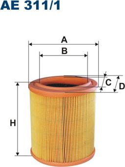 Filtron AE311/1 - Въздушен филтър vvparts.bg