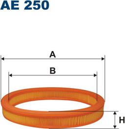 Filtron AE250 - Въздушен филтър vvparts.bg