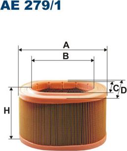 Filtron AE279/1 - Въздушен филтър vvparts.bg