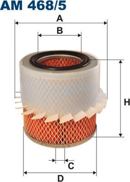 Filtron AM468/5 - Въздушен филтър vvparts.bg