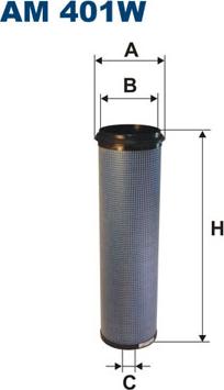 Filtron AM401W - Филтър за вторичен въздух vvparts.bg