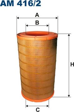 Filtron AM416/2 - Въздушен филтър vvparts.bg