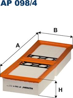 Filtron AP 098/4 - Въздушен филтър vvparts.bg