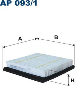 Filtron AP093/1 - Въздушен филтър vvparts.bg