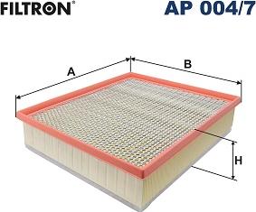 Filtron AP 004/7 - Въздушен филтър vvparts.bg