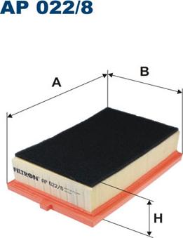 Filtron AP022/8 - Въздушен филтър vvparts.bg