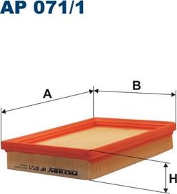 Filtron AP071/1 - Въздушен филтър vvparts.bg