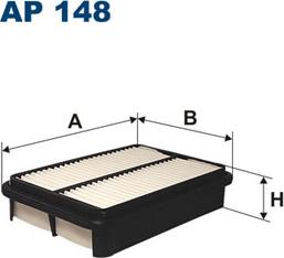 Filtron AP148 - Въздушен филтър vvparts.bg