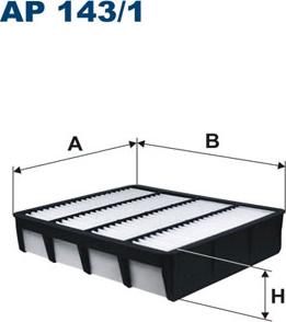 Filtron AP143/1 - Въздушен филтър vvparts.bg