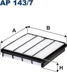 Filtron AP143/7 - Въздушен филтър vvparts.bg