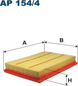 Filtron AP154/4 - Въздушен филтър vvparts.bg