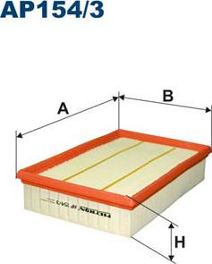 Filtron AP154/3 - Въздушен филтър vvparts.bg