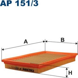 Filtron AP151/3 - Въздушен филтър vvparts.bg