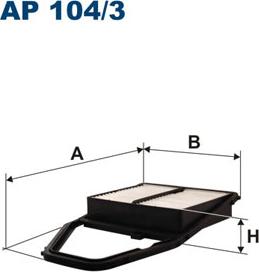 Filtron AP104/3 - Въздушен филтър vvparts.bg