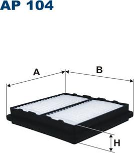 Filtron AP104 - Въздушен филтър vvparts.bg