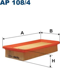 Filtron AP108/4 - Въздушен филтър vvparts.bg