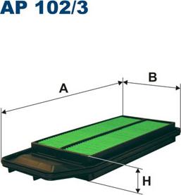 Filtron AP102/3 - Въздушен филтър vvparts.bg