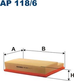 Filtron AP118/6 - Въздушен филтър vvparts.bg