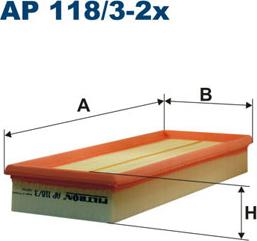 Filtron AP118/3-2x - Въздушен филтър vvparts.bg