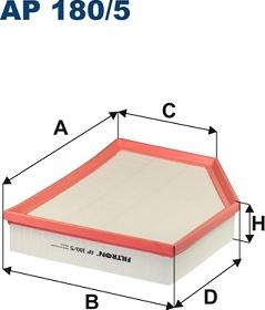 Filtron AP 180/5 - Въздушен филтър vvparts.bg