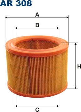 Filtron AR308 - Въздушен филтър vvparts.bg