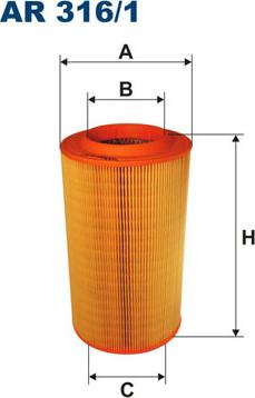 Filtron AR316/1 - Въздушен филтър vvparts.bg