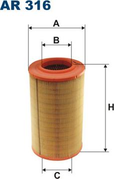 Filtron AR316 - Въздушен филтър vvparts.bg