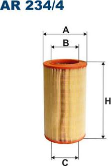 Filtron AR234/4 - Въздушен филтър vvparts.bg