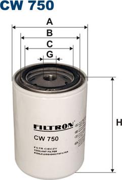 Filtron CW750 - Филтър за охладителната течност vvparts.bg