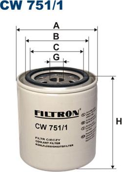 Filtron CW751/1 - Филтър за охладителната течност vvparts.bg