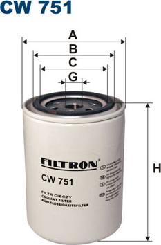 Filtron CW751 - Филтър за охладителната течност vvparts.bg