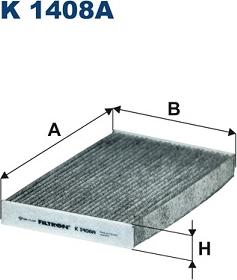 Filtron K 1408A - Филтър купе (поленов филтър) vvparts.bg