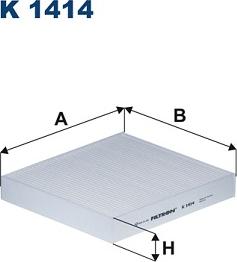 Filtron K 1414 - Филтър купе (поленов филтър) vvparts.bg