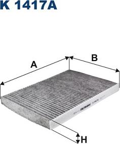 Filtron K 1417A - Филтър купе (поленов филтър) vvparts.bg