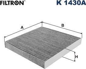 Filtron K 1430A - Филтър купе (поленов филтър) vvparts.bg