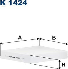 Filtron K 1424 - Филтър купе (поленов филтър) vvparts.bg